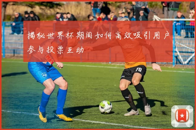 揭秘世界杯期间如何高效吸引用户参与投票互动